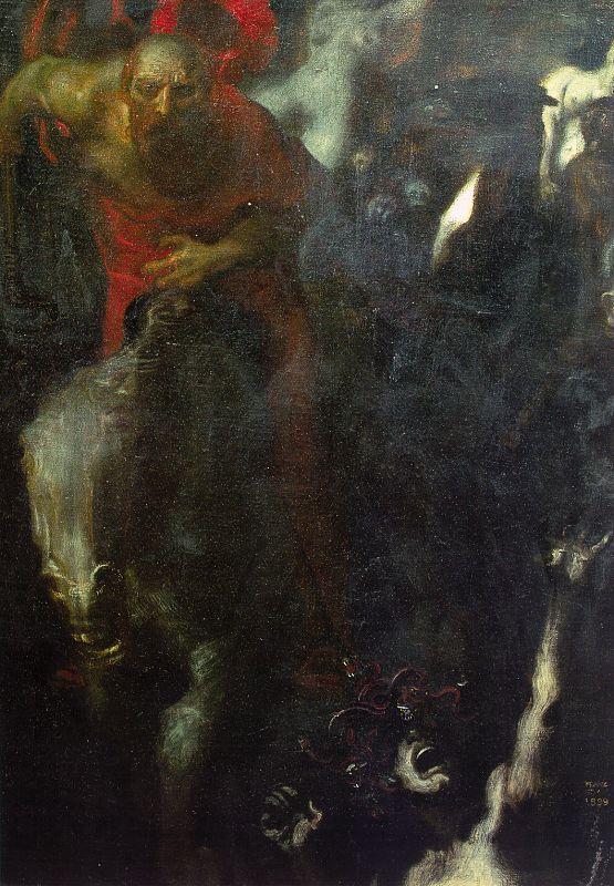 Franz von Stuck The Wild Hunt oil painting picture